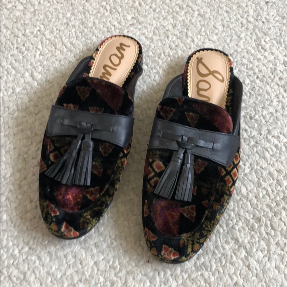 Sam Edelman Velvet Mules